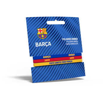Barcelona gumowa bransoletka 3pack Tricolor