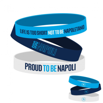 SSC Napoli gumowa bransoletka 3pack Silicone
