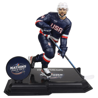 Reprezentacje hokejowe figurka Auston Matthews #34  Face-Off Team USA 7” Figure SportsPicks