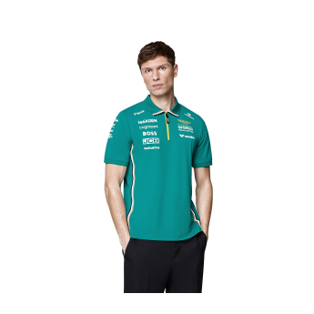 Aston Martin męska koszulka polo official Teamline Replica green F1 Team 2025