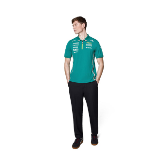 Aston Martin męska koszulka polo official Teamline Replica green F1 Team 2025