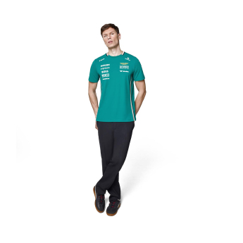 Aston Martin koszulka męska official Teamline Replica green F1 Team 2025