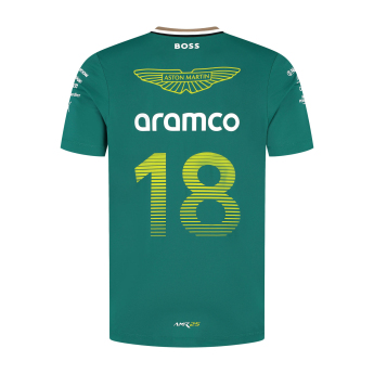 Aston Martin koszulka męska Stroll green F1 Team 2025