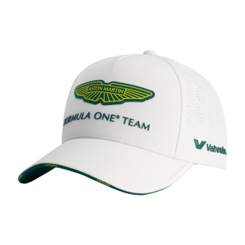 Aston Martin czapka baseballówka official Teamline Replica white F1 Team 2025