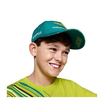 Aston Martin dziecięca czapka baseballowa Stroll green F1 Team 2025