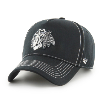 Chicago Blackhawks czapka baseballówka Contrast Stitch MVP DT black