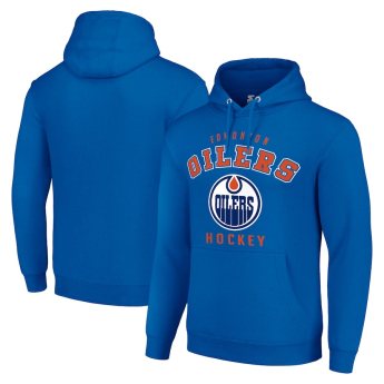 Edmonton Oilers męska bluza z kapturem Logo Pullover Royal