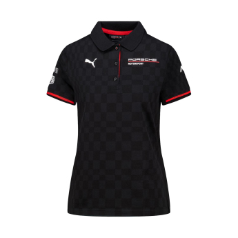Porsche Motorsport damska koszulka polo official Teamline Replica black 2025