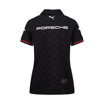 Porsche Motorsport damska koszulka polo official Teamline Replica black 2025