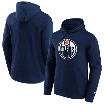 Edmonton Oilers męska bluza z kapturem Primary Logo Graphic Hoodie navy