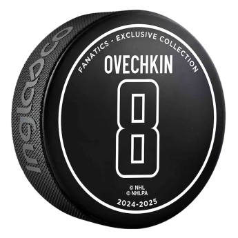 Washington Capitals krążek Alex Ovechkin #8 The GR8 Chase 895th Goal Hockey Puck Limited Edition of 2025