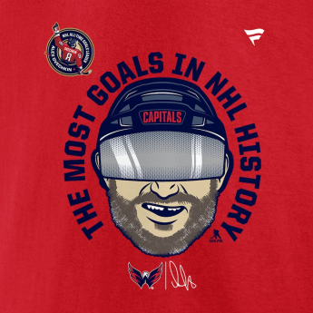 Washington Capitals koszulka męska Alex Ovechkin #8 Washington Capitals The GR8 Chase Caricature