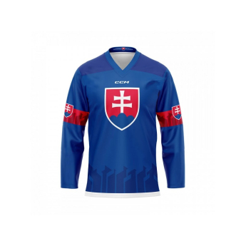 Reprezentacje hokejowe hokejowa koszulka meczowa Slovakia Juraj Slafkovský #20 CCM Hockey fan blue