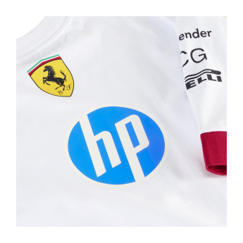 Ferrari koszulka męska Drivers Oversized white F1 Team 2025