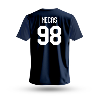 Reprezentacje hokejowe koszulka męska Czech republic Martin Nečas #98 National Emblem 2025 Navy