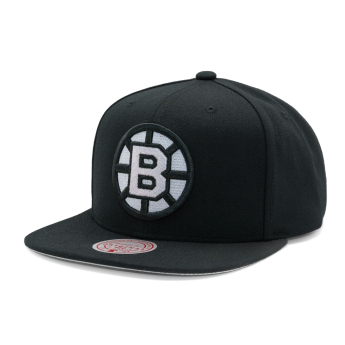 Boston Bruins czapka flat baseballówka Evergreen Black White Snapback