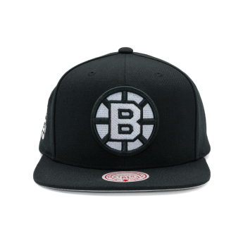 Boston Bruins czapka flat baseballówka Evergreen Black White Snapback