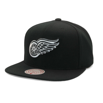 Detroit Red Wings czapka flat baseballówka Evergreen Black White Snapback