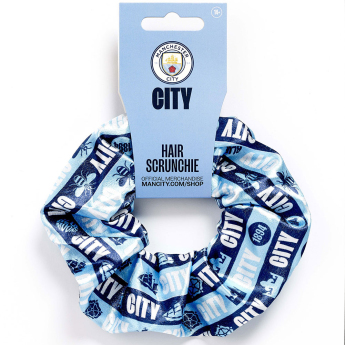 Manchester City gumka do włosów colourful satin