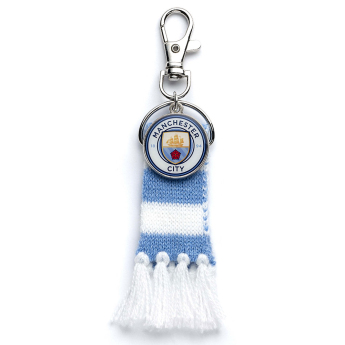 Manchester City zawieszka na torbę Blue Bar Scarf