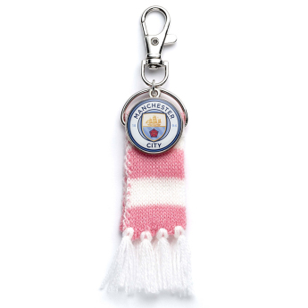 Manchester City zawieszka na torbę Pink Bar Scarf