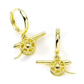 Arsenal kolczyki Gold Finish Cannon Hoop