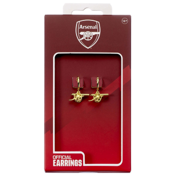 Arsenal kolczyki Gold Finish Cannon Hoop