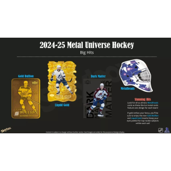 NHL pudełka karty hokejowe NHL 2024-25 Upper Deck Skybox Metal Universe Hobby Box