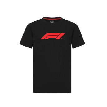 Formuła 1 koszulka dziecięca Logo black F1 Team 2025