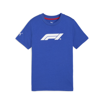 Formuła 1 koszulka dziecięca Logo blue F1 Team 2025
