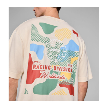 Formuła 1 koszulka męska Camo Graphic beige F1 Team 2025