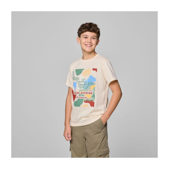 Formuła 1 koszulka dziecięca Camo Graphic beige F1 Team 2025