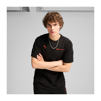 Formuła 1 koszulka męska Essential Relaxed Logo black F1 Team 2025