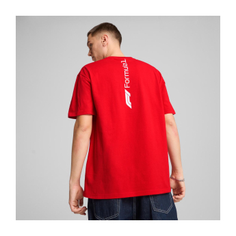 Formuła 1 koszulka męska Essential Relaxed Logo red F1 Team 2025