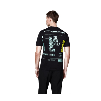 Aston Martin koszulka męska GP Miami black F1 Team 2025