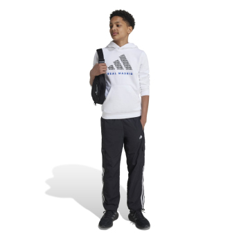 Real Madryt dziecięca bluza z kapturem Graphic white