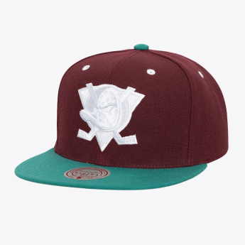 Anaheim Ducks czapka flat baseballówka Evergreen Crispy White Snapback