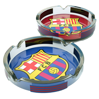 Skleněný popelník BARCELONA FC Grande