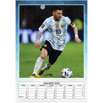 Lionel Messi kalendarz not official LIONEL MESSI 2026