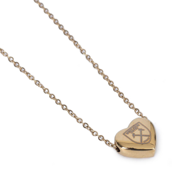 West Ham United naszyjnik Gold Plated Heart Necklace