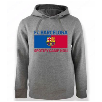 Barcelona męska bluza z kapturem Bandera grey