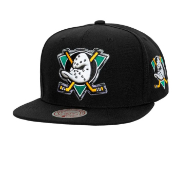 Anaheim Ducks czapka flat baseballówka Stripes Snapback Vntg