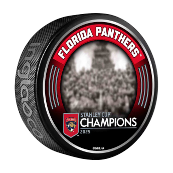 Florida Panthers krążek 2025 Stanley Cup Champions Team Celebration Hockey