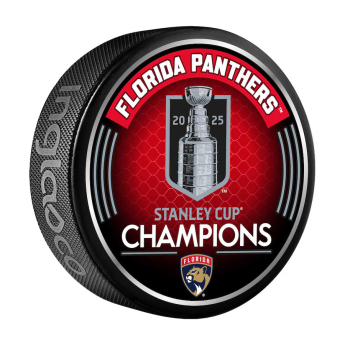 Florida Panthers krążek 2025 Stanley Cup Champions Logo Hockey