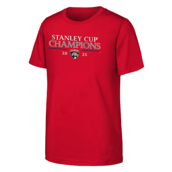 Florida Panthers koszulka dziecięca 2025 Stanley Cup Champions Signature Roster red