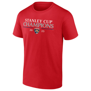 Florida Panthers koszulka męska 2025 Stanley Cup Champions Signature Roster red