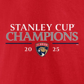 Florida Panthers koszulka męska 2025 Stanley Cup Champions Signature Roster red