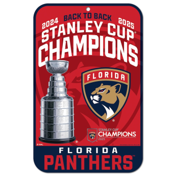 Florida Panthers tablica na ścianę 2025 Stanley Cup Champions Indoor/Outdoor Styrene