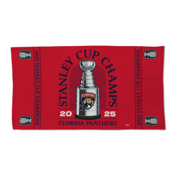 Florida Panthers ręcznik plażowy 2025 Stanley Cup Champions Locker Room Double-Sided Celebration