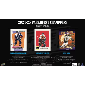 NHL pudełka karty hokejowe NHL 2024-25 Upper Deck Parkhurst Champions Hockey Hobby box